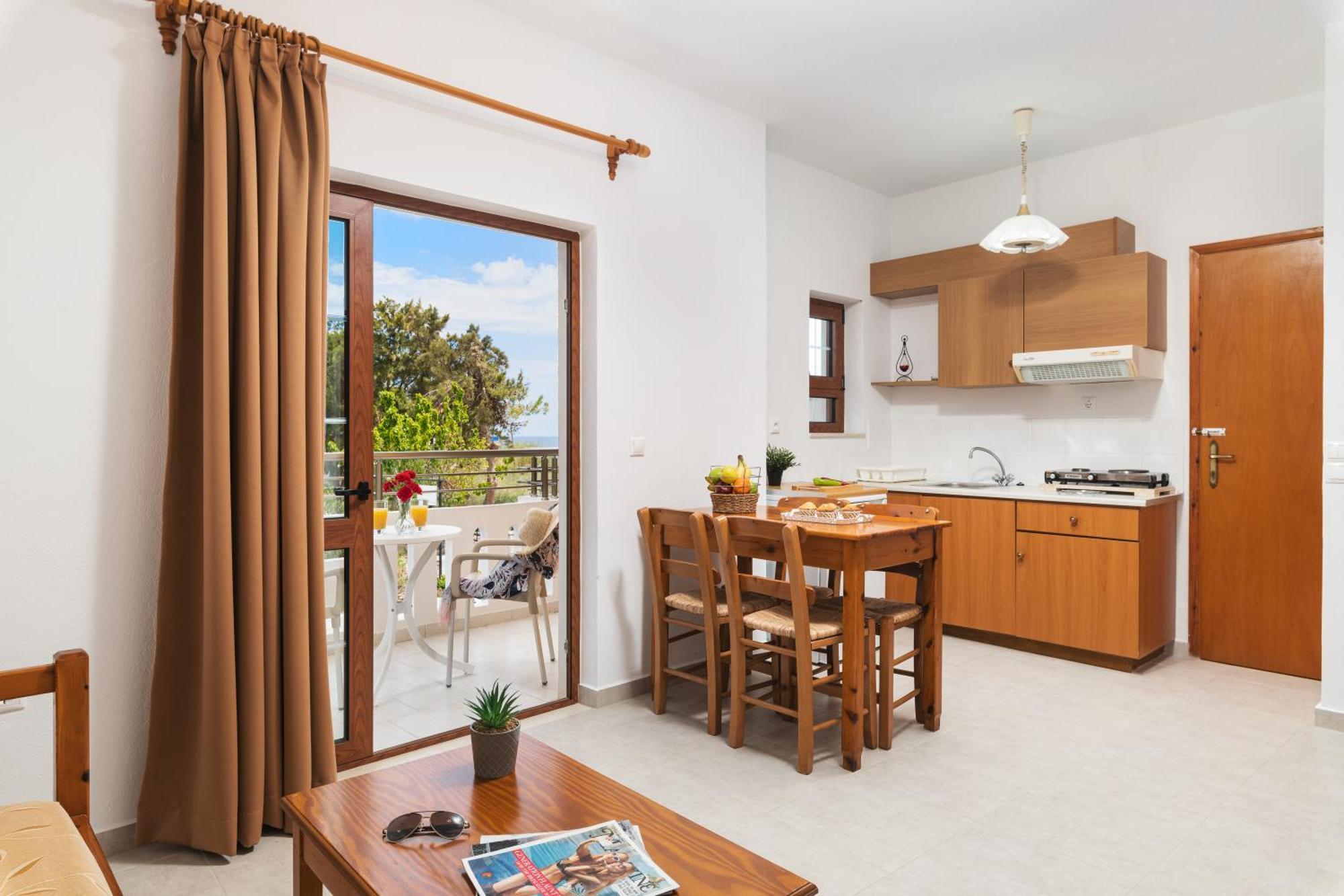 Aphrodite Apartments Kalyves Bagian luar foto
